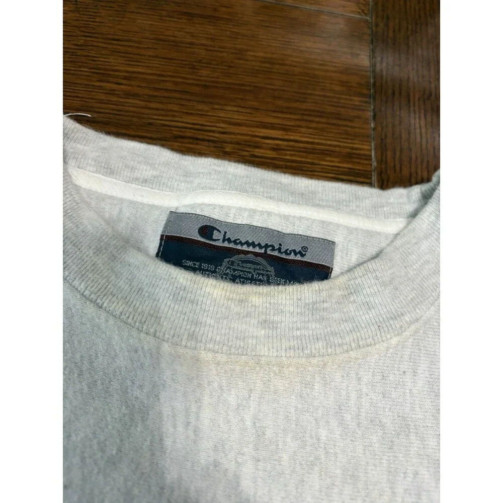 Vintage 90s Notre Dame Men’s Size Champion Reverse Grey Weave Crewneck